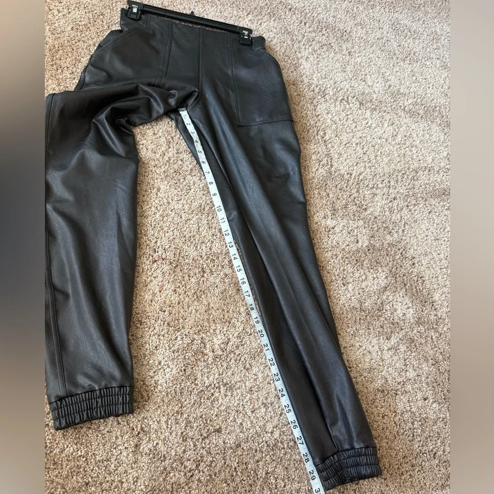 SPANX Faux-Leather Joggers